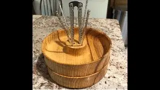 Turning a Nut-Cracker/Pick and Shell Bowl Set