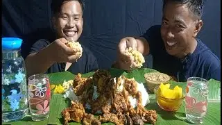 Chicken 🐓 Mukbang (yen thongba) pumpkin 🌰(Meiren champhut) eronba