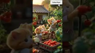 Tomato Tales: The Little Farmers || cat cartoon || cat cartoon shorts || #funny