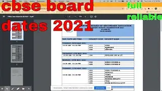 CBSE News! Board Exam 2021 Datesheet Released! Class 10th & 12th,Board Exam Date,Exam Datesheet 2021