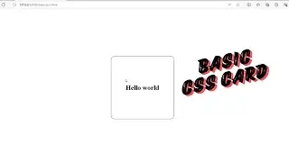 Basic CSS Card