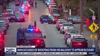 Man accused of shooting from his balcony to appear in court | FOX 13 Seattle