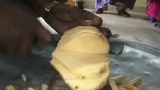 Fruits cutting skills | elephant palm cutting skills | fast workers compilation