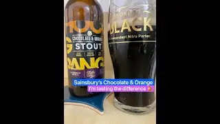 Sainsbury's Chocolate & Orange stout 2024 craft beer real ale review