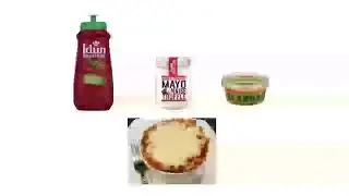 folkets lasagne med ketchup truffel mayo og bearnaise saus