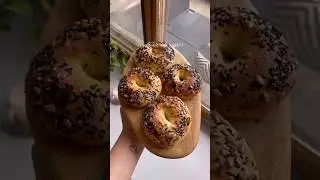 Easy homemade bagel #bagelsandwich #breakfastrecipes #veganbreakfastideas #breakfastideas #shorts