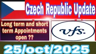 Czech Republic Visa New Update 2025 | Czech Republic VFS Appointment New Update 2025