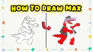 How to Draw Max from The Amazing Digital Circus &ndash; Cartoon Art Process