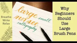 Why I Tell Beginners to Use Large Brush Pens