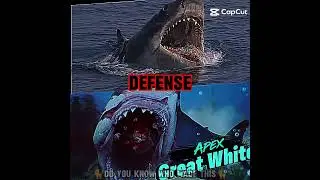 Bruce(JAWS) VS APEX GREAT WHITE SHARK(MANEATER) #jaws #greatwhite