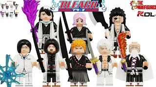 Lego Bleach Anime Minifigures By KDL816 Compatible Lego | Ichigo Kurosaki | Kenpachi Zaraki