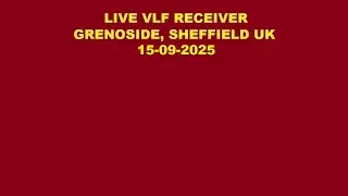 LIVE VLF RECEIVER, GRENOSIDE, SHEFFIELD UK 15/09/2025