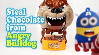 자고있는 불독 몰래 초콜릿 뺏어먹기 게임 Angry Bulldog game with Minions and Friends - Don't take bulldogs chocolate