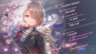 [Heaven Burns Red-EN] Score Attack Fire Party! 9 Turns #32 Harsh Lamentation -Strident Gorgon-