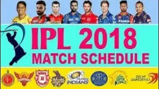 Vivo ipl 2018-Full Match Schedule||vk vk fans club