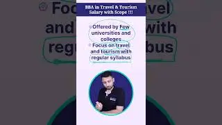 BBA in Travel & Tourism Salary with Scope!🫵#shorts