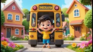 Wheels Go Round and Round &ndash; JJ&rsquo;s School Bus Ride | Fun School Bus Song for Kids | JJ&rsquo;s Adventure