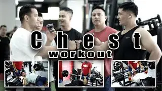 Chest Workout with ||Marich man lama || and  || Avatar Shrestha || at Muscle & Fitness