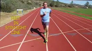 Correcting a Wide Stance When Race Walking