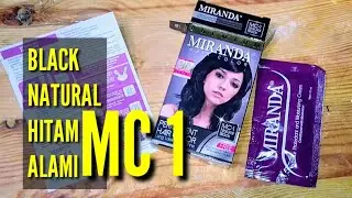 Review Miranda hair color Black 1menit langsung hitam