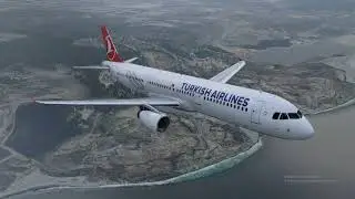 Toliss A321 Takeoff From Istanbul -IAE Engine Sound // THY A321 İstanbul Kalkış