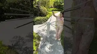 Portable & foldable clothes drying rack