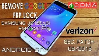 REMOVE GOOGLE Account Samsung Galaxy J3 Verizon (2016) | No WiFi Tutorial | August Security