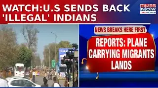 Plane Carrying 104 Illegal Indian Migrants Deported from U.S. Lands in India | Latest News