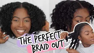 BEST METHOD! PERFECT BRAIDOUT ON 4A/4B/4C HAIR  || **VERY DETAILED**