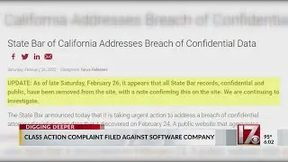 Class action complaint filed against software company
