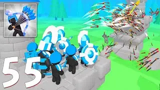 Merge Archers: Castle Defense Level 55 Gameplay Walkthrough