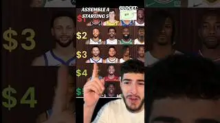 $15 TO ASSEMBLE THE GOAT SQUAD🐐😤 #nba #stephcurry #lebron #kawhi #wemby #giannis #fexr