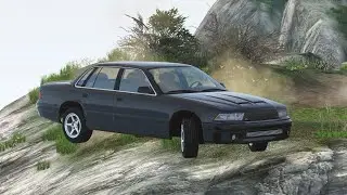 BeamNG.drive - INSANE High Speed Cliff Crashes & Destruction #2