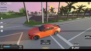 Roblox Southwest Florida Beta doing a test drive on the chevrolet camaro 2020