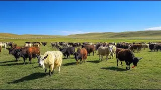 Tibetan Farmers Raise Millions of Yaks This Way - Free-Range Yak Farming Documentary