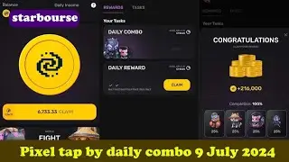 Pixel Tap Daily Combo 9th July 2024