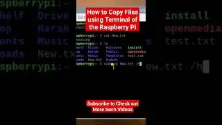 Copy files using #terminal of the #raspberrypi #linux #tech #technology #diy #learn #files