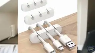 Review - SOULWIT Cable Holder Clips, 3-Pack Cable Management Cord Organizer Clips Self Ad