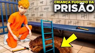 CRIAN&Ccedil;A TENTA ESCAPAR DA PRIS&Atilde;O DE SEGURAN&Ccedil;A M&Aacute;XIMA! CAVOU UM T&Uacute;NEL?😱 (GTA 5)