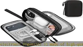 BLOCE Travel Cord Organizer, Electronic Organizer, Travel Cable Organizer, Portable Waterproof Doub