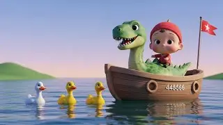 Row Row Your Dinosaur | Fun Dinosaur Rhyme for Kids | Nursery Rhymes & Songs for Children