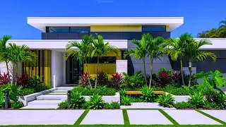 This Modern US Home with a Tropical Garden Looks WAY More Expensive Than It Is | Luxury Curb Appeal