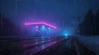 Rainy Highway at Night 🌙 Lofi Beats to Unwind & Focus