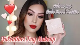 Valentine's Day Makeup Look 2020| Colourpop Nude Mood Palette|TUTORIAL