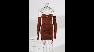 Girlmerry Autumn new drawstring slight stretch slim plus size sexy mini dress Wholesale AA010340