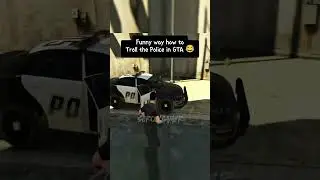 Towing the Police Car in GTA V 😂 #shorts #gta #gtaonline #pcgaming