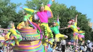 TDL ディズニー・ハーモニー・イン・カラー 2023.7 （暑すぎ？蜃気楼出てました！）時空が曲がってる？パレードルート上に蜃気楼！！の中のお見事なハーモニーの舞！