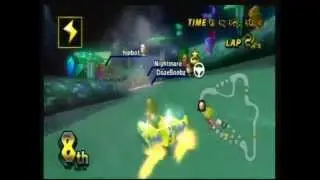 Mario Kart Wii - Best target shock ever