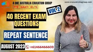 40 Most Important Questions for PTE Speaking Task Repeat Sentence | August Prediction | #pf #pte #rs