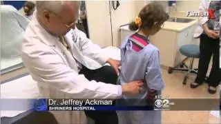 8 Year old Merhan Shurrab from Gaza on CBS-Chicago (1st Doctor Visit)
